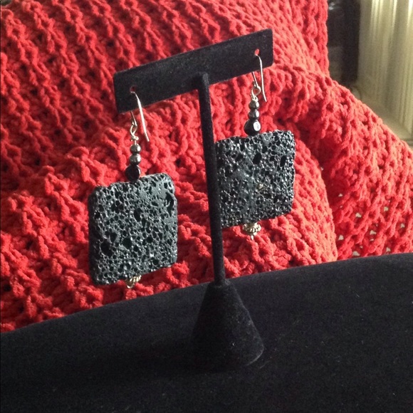 Handmade Lava earrings - Picture 2 of 5